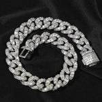 Mens Fashion Personalized Square Zirconium Cuban Bracelet Necklace - EX-STOCK Canada