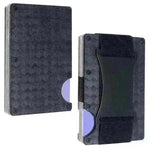 Metal Card Wrapped Carbon Fiber RFID Anti theft Brush Wallet - EX-STOCK CANADA