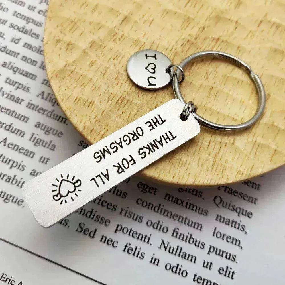 Metal Keychain Cross-Border Brushed Valentine's Day Keychain - EX-STOCK Canada