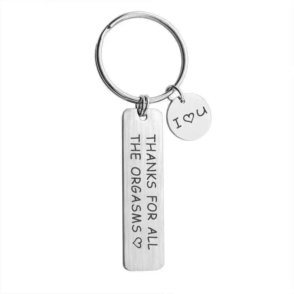 Metal Keychain Cross-Border Brushed Valentine's Day Keychain - EX-STOCK Canada