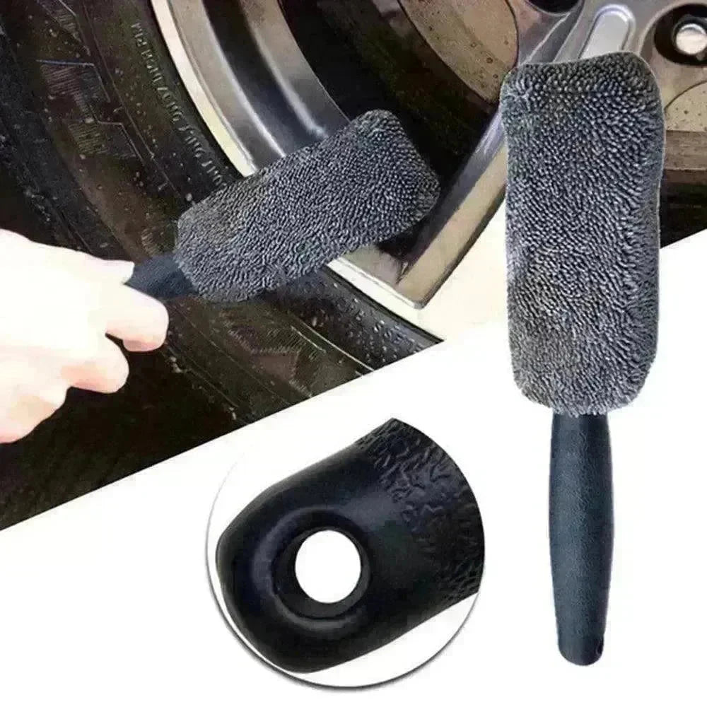 Microfiber High Quality Long Handle Tire Brush - EX-STOCK CANADA