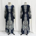 Middle East Arab Arab Printed Dress - EX-STOCK Canada