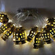 Middle East Arab Arab Ramadan Wrought Iron LED Palace Lantern String Light - EX-STOCK Canada