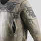 Milwaukee Leather Men's Crossover Scooter Jacket w/ Reflective Skulls & Full Sleeve Removable Hoodie 