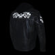 Milwaukee Leather Men's Crossover Scooter Jacket w/ Reflective Skulls & Full Sleeve Removable Hoodie 