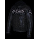 Chaqueta tipo scooter cruzada para hombre de cuero desgastado en marrón de Milwaukee Leather con calaveras reflectantesEX-STOCK Canada 