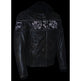 Chaqueta tipo scooter cruzada para hombre de cuero desgastado en marrón de Milwaukee Leather con calaveras reflectantesEX-STOCK Canada 