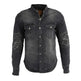 Giacca Camicia con Armatura in Denim Sbiadito da Uomo Milwaukee LeatherEX-STOCK Canada 