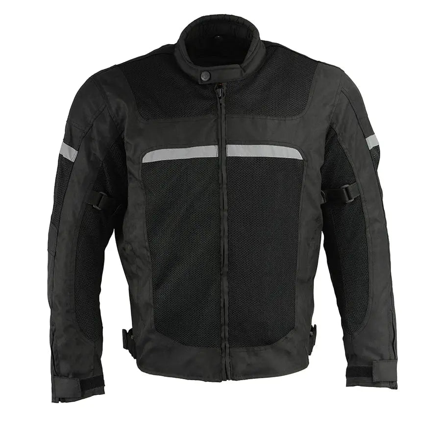 Chaqueta tipo racer de malla y nylon para hombre de Milwaukee LeatherEX-STOCK Canada 