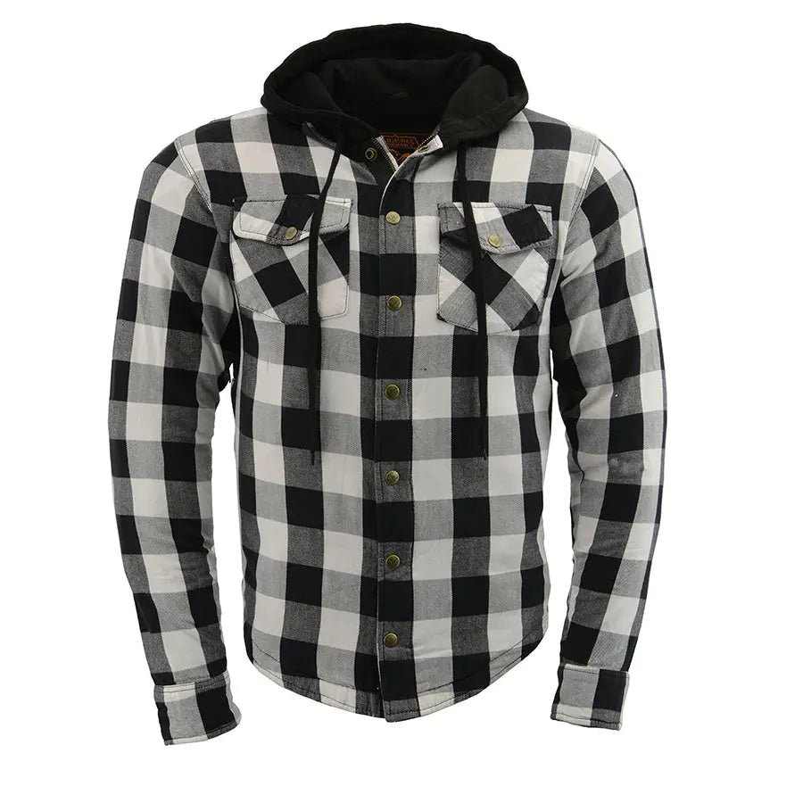 Chaqueta Camisa Acolchada de Franela a Cuadros para Hombre de Milwaukee LeatherEX-STOCK Canada 