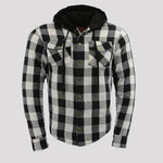 Milwaukee Leather Men's Plaid Flannel Armored Shirt Jacket 