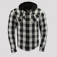 Milwaukee Leather Men's Plaid Flannel Armored Shirt Jacket 