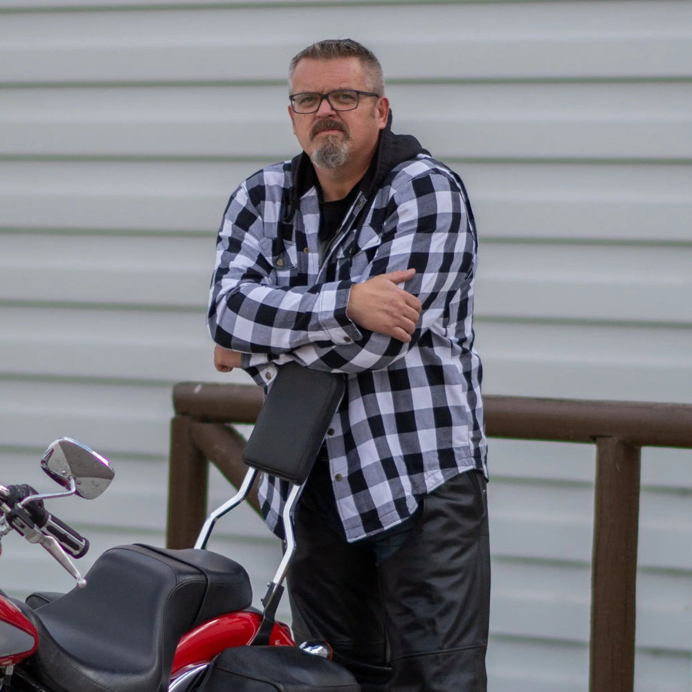 Veste-Chemise Blindée en Flanelle à Carreaux pour Hommes de Milwaukee LeatherEX-STOCK Canada 