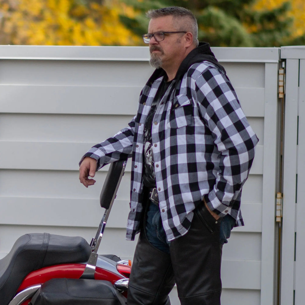 Veste-Chemise Blindée en Flanelle à Carreaux pour Hommes de Milwaukee LeatherEX-STOCK Canada 