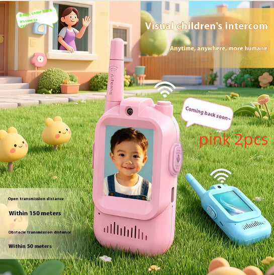 Mini Video Wireless Walkie Talkies For Kids Handheld 2 Pack Rechargeable Intercom Cam Outdoor Family Games Gift For Boys Girls EX-STOCK Canada 