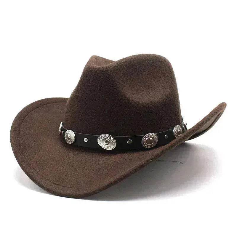 Minority Style Woolen Western Cowboy Hats Men's And Women's Couple Hats - EX-STOCK Canada