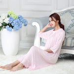Modal Long Small Floral Pajamas For Women - EX-STOCK Canada