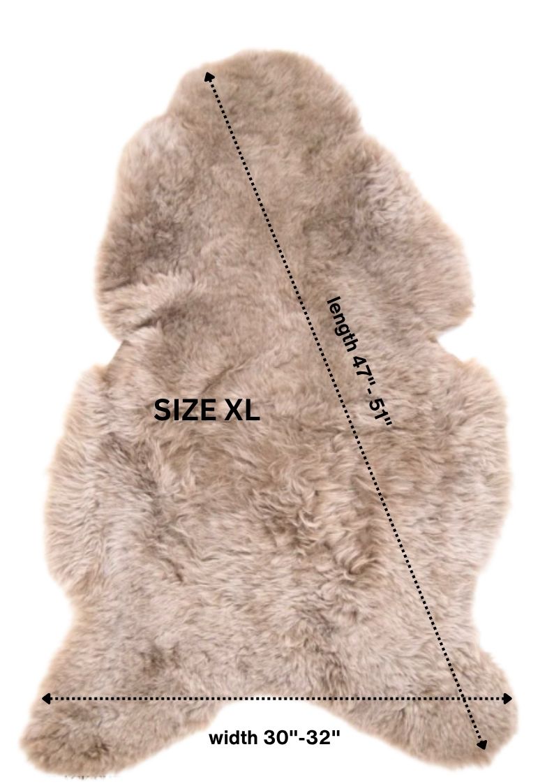 Shorn Taupe Icelandic Sheepskin 
