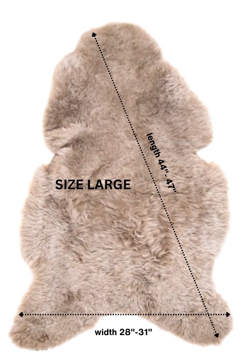 Shorn Taupe Icelandic Sheepskin 
