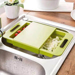 Multifunction Chopping Blocks Sinks Drain Basket Cutting Board Vegetable & Meat Kitchen Accessories - EX-STOCK Canada