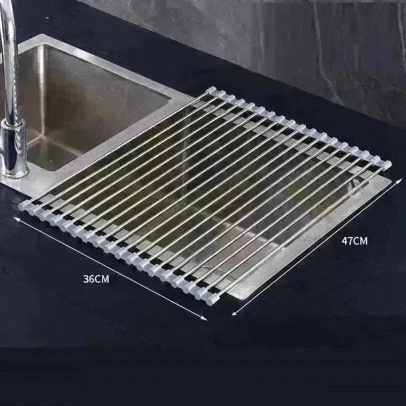 Multifunctional Household Pot Mat Kitchen Cookware Storage Drainage Rack - EX-STOCK CANADA
