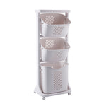Multifunctional Laundry Basket Mobile Foldable Dirty Clothes Basket Storage Rack EX-STOCK Canada 