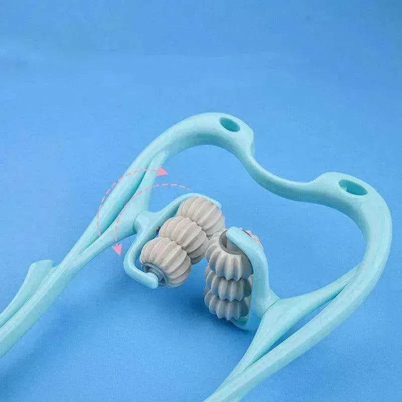Multifunctional Manual Six-wheel Neck Massager Massage Relieve Roller Massage Tool - EX-STOCK Canada