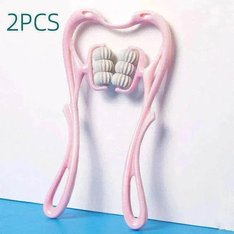 Multifunctional Manual Six-wheel Neck Massager Massage Relieve Roller Massage Tool - EX-STOCK Canada