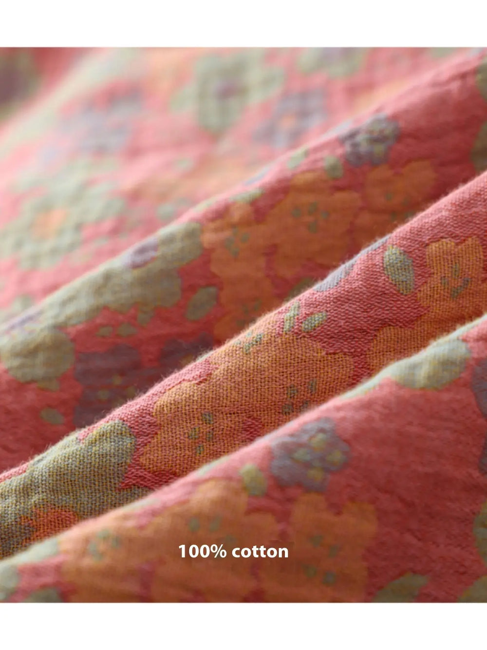 New Chinese Style Double Pure Cotton Gauze Pajamas For Women Spring Autumn Set - EX-STOCK Canada