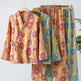 New Chinese Style Spring And Autumn Double Pure Cotton Gauze Pajamas For Women - EX-STOCK Canada