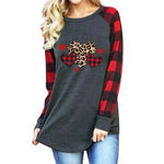 New Color Matching Women's Long-sleeved Valentine's Day Print Series Women's Top - EX-STOCK Canada