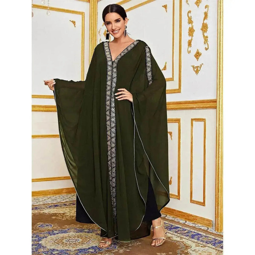 New Fashion Elegant Loose Arab Robe Dress - EX-STOCK Canada