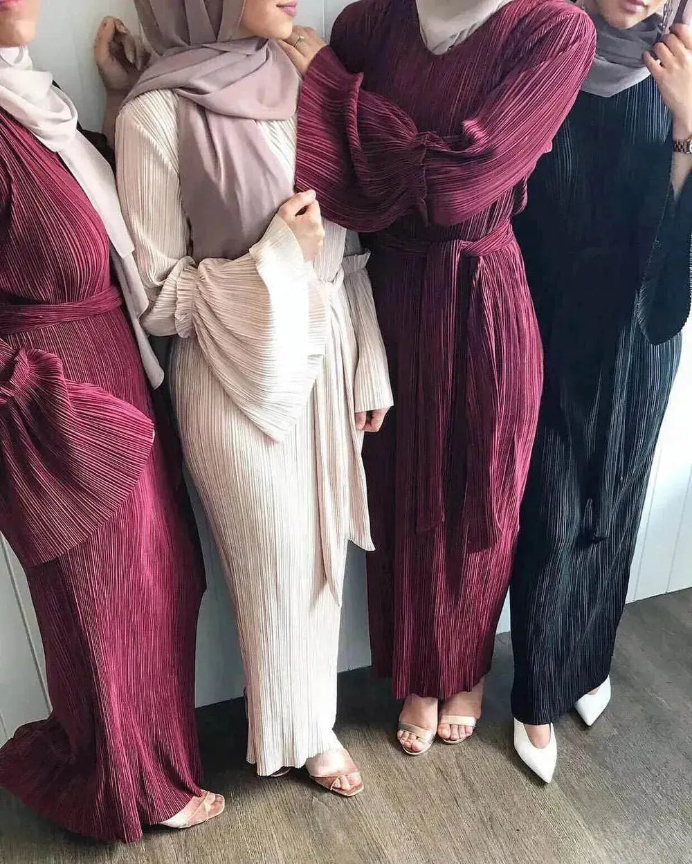 New Fashion Pleated Long Skirt Arab Dress - EX-STOCK Canada