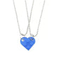 New Heart Shaped Stitching Acrylic Couple Necklace - EX-STOCK CANADA