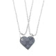 New Heart Shaped Stitching Acrylic Couple Necklace - EX-STOCK CANADA