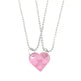 New Heart Shaped Stitching Acrylic Couple Necklace - EX-STOCK CANADA