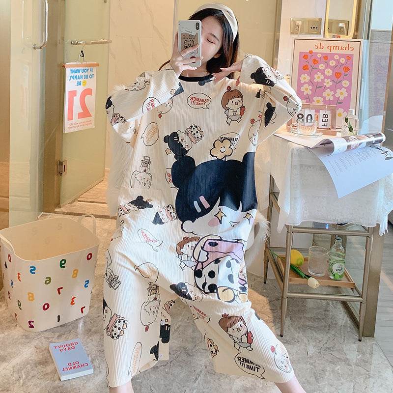 New Long-sleeved One-piece Pajamas For Women  EX-STOCK CANADA