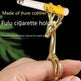 New Lucky Deer Anti-finger Smoked Yellow Release Finger Copper Ring - EX-STOCK Canada