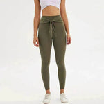 Nine-point legging yoga pants with straps - EX-STOCK Canada