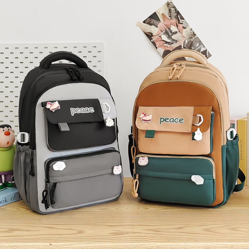 Women's Large Capacity Lightweight Simple Schoolbag EX-STOCK