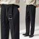 Detachable Belt Draping Wide-leg Suit Chinos Trouser For Men - EX-STOCK CANADA