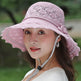 New Summer Outdoor Sunshade UV Protection Wide Brim Crotchet Sun Hat with neck flap for women - EX-STOCK Canada