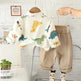 Printing Long sleeve Shirt For Boys Pants Breathable Two-piece Set for boys. - EX-STOCK Canada