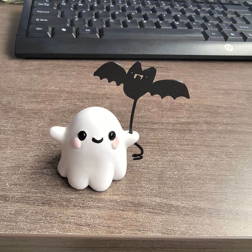 Mini Ghost Walking Dog Statue Halloween Decoration - EX-STOCK Canada