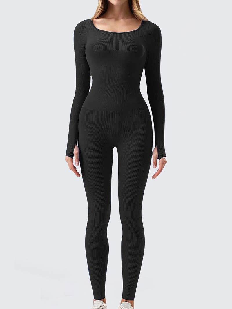 Yoga Jumpsuit & Workout Clothes Slim Thread Long Sleeve Yoga Jumpsuit - EX-STOCK Canada
