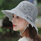 New Summer Outdoor Sunshade UV Protection Wide Brim Crotchet Sun Hat with neck flap for women - EX-STOCK Canada