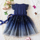 Fashionable Little Girl Starry Princess Dress Tulle Birthday dress Party dress for kids - EX-STOCK Canada