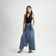 Washed Denim Front Split High-grade Jeans Skirt - EX-STOCK Canada
