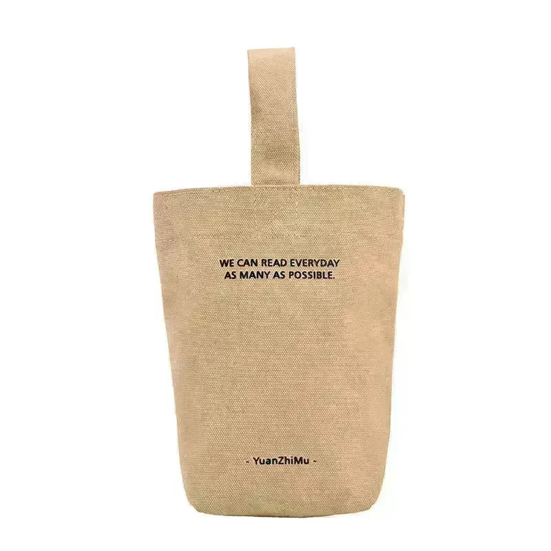Canvas Lunch Solid Color Canvas Bag - EX-STOCK CANADA