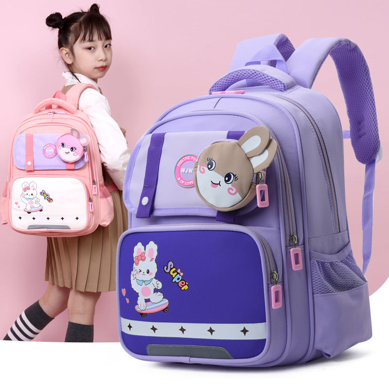 Elementary School Student Schoolbag Large Capacity Spine Protection Lightweight Dinosaur EX-STOCK